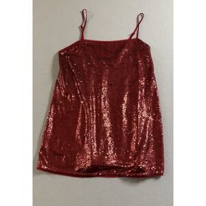 Free People Intimately Midnight Kiss Mini Slip Dress Cherry Red Small MSRP $98